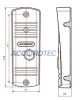 AT-VD305 BL Muon Вызывная панель CVBS ACCORDTEC